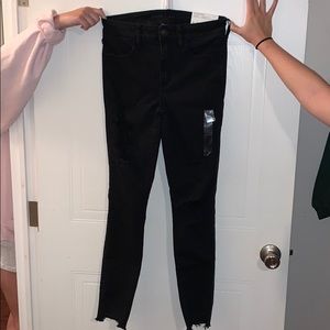 Black ripped American Eagle Jeans